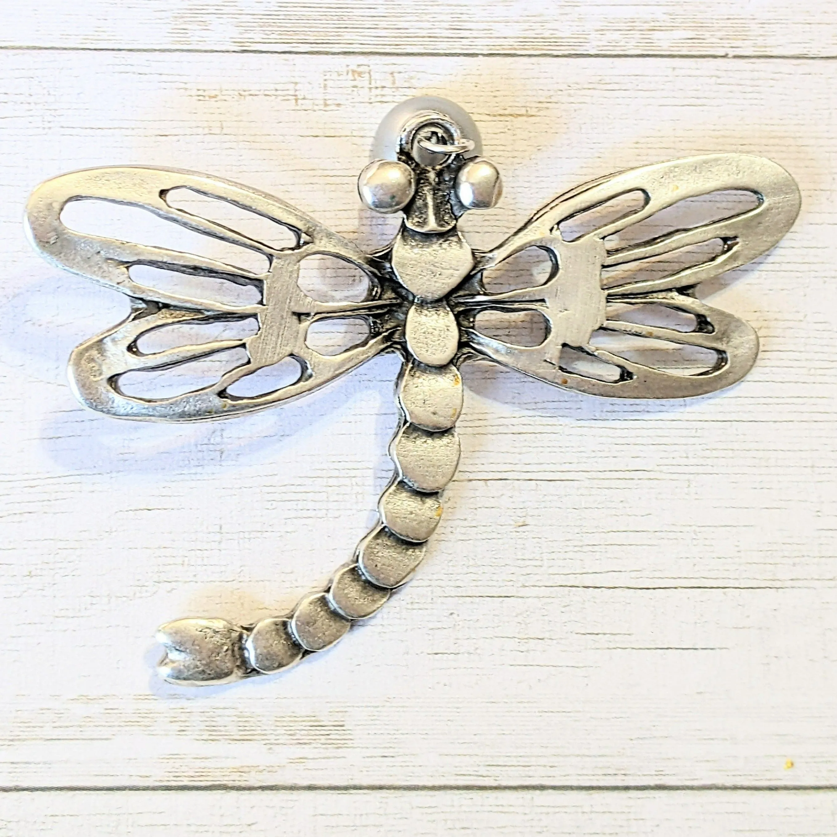 Silver Dragonfly Pendant