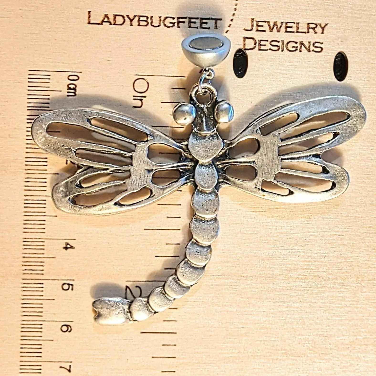 Silver Dragonfly Pendant