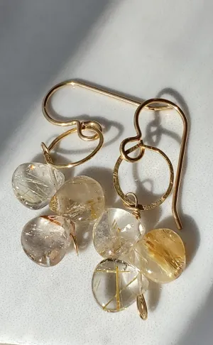 Simon & Lulu Rutilated Quartz Brio Earrings