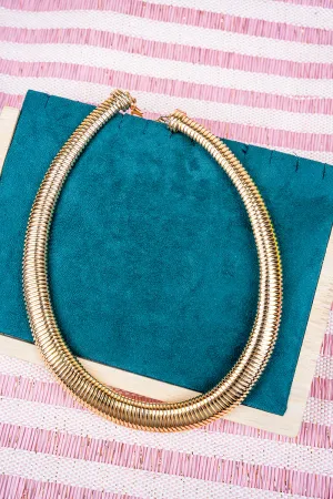 Simply Unforgettable Goldtone Snake Chain Necklace