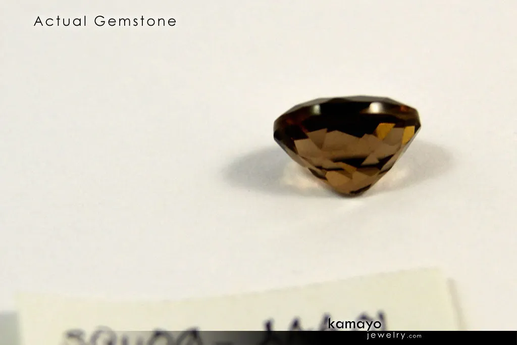 SMOKY QUARTZ RING - 10x8mm Smoky Quartz Ring for Women