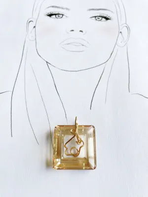 Square Glass Pendant