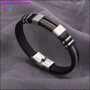 Stainless Steel Black Charm Bracelets for Men || PlusMinusCo