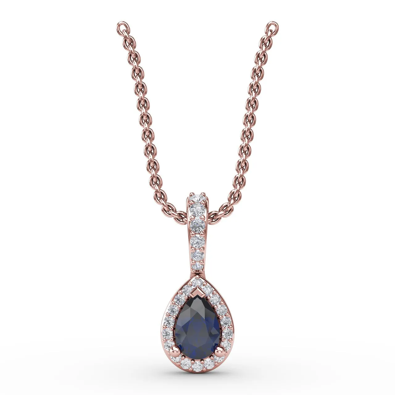 Statement Sapphire and Diamond Pendant