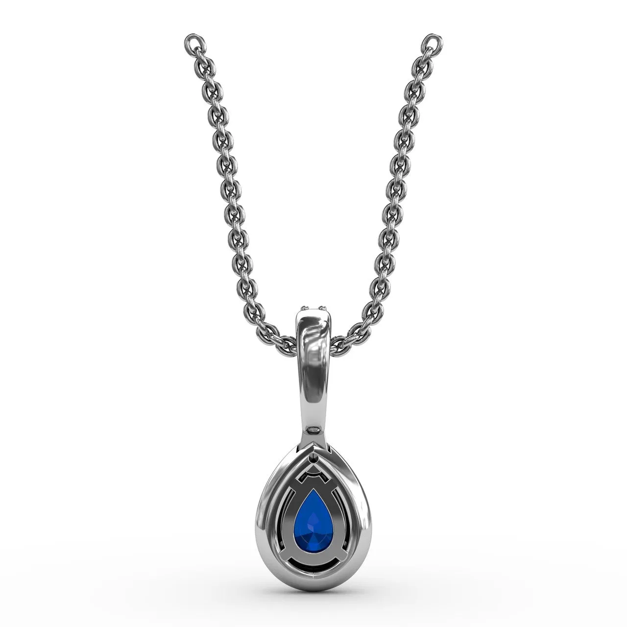 Statement Sapphire and Diamond Pendant