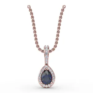 Statement Sapphire and Diamond Pendant