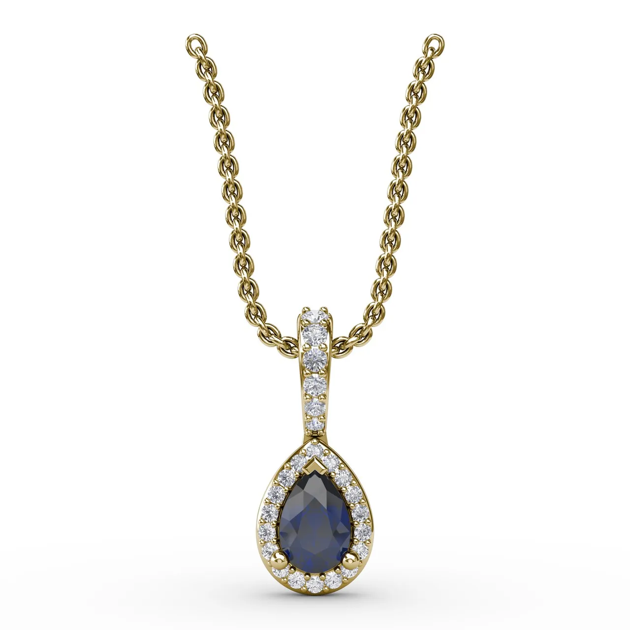Statement Sapphire and Diamond Pendant