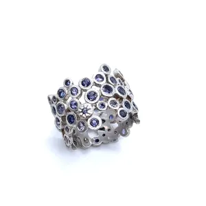 Sterling Silver Iolite Band Ring