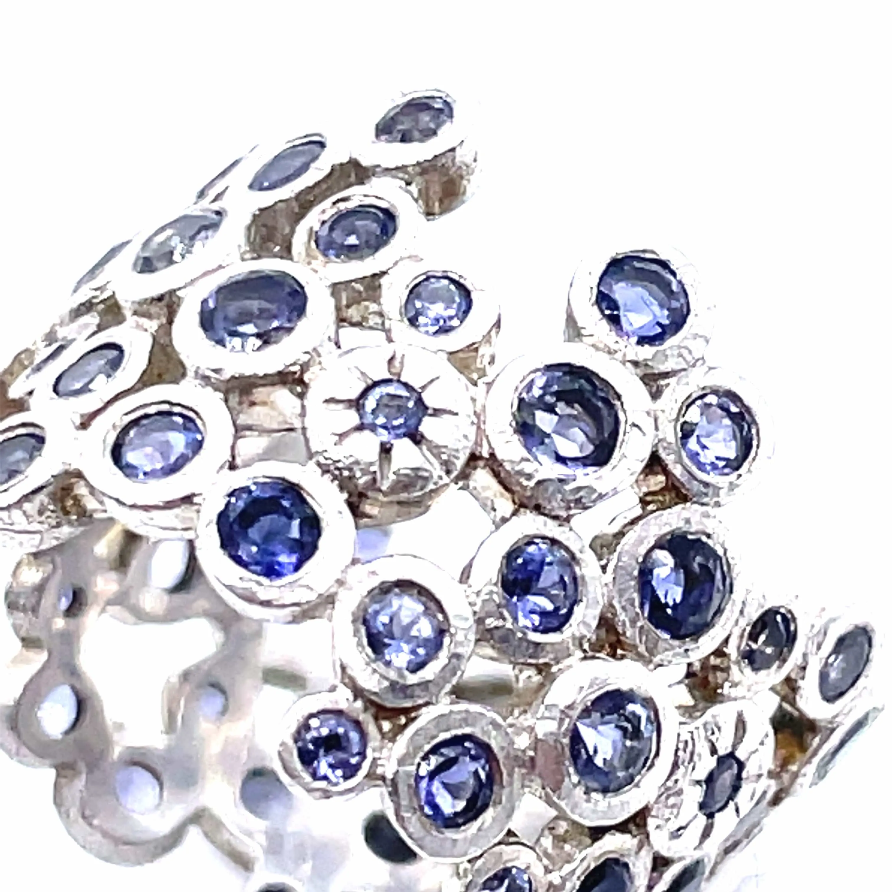 Sterling Silver Iolite Band Ring