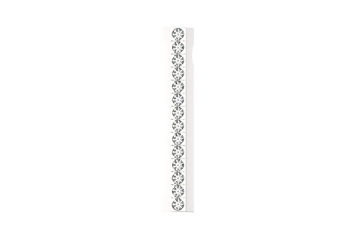 STONE BAR - Silver Birthstone Pavé - Pendant