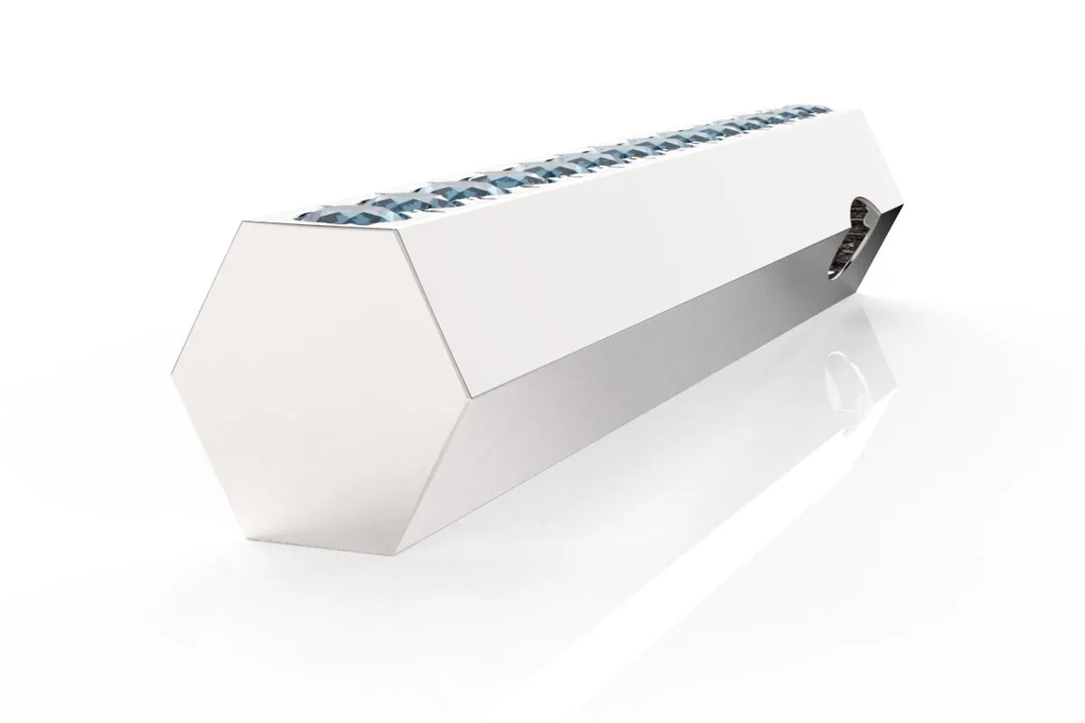 STONE BAR - Silver Birthstone Pavé - Pendant