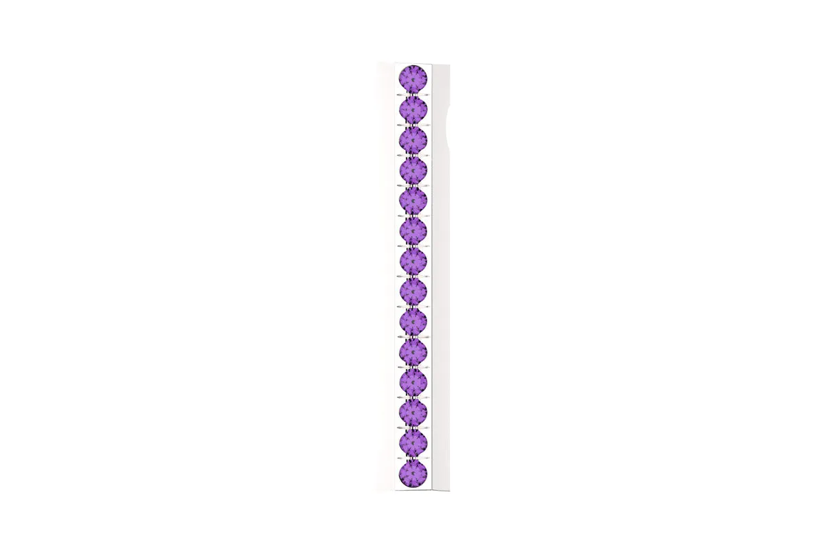 STONE BAR - Silver Birthstone Pavé - Pendant