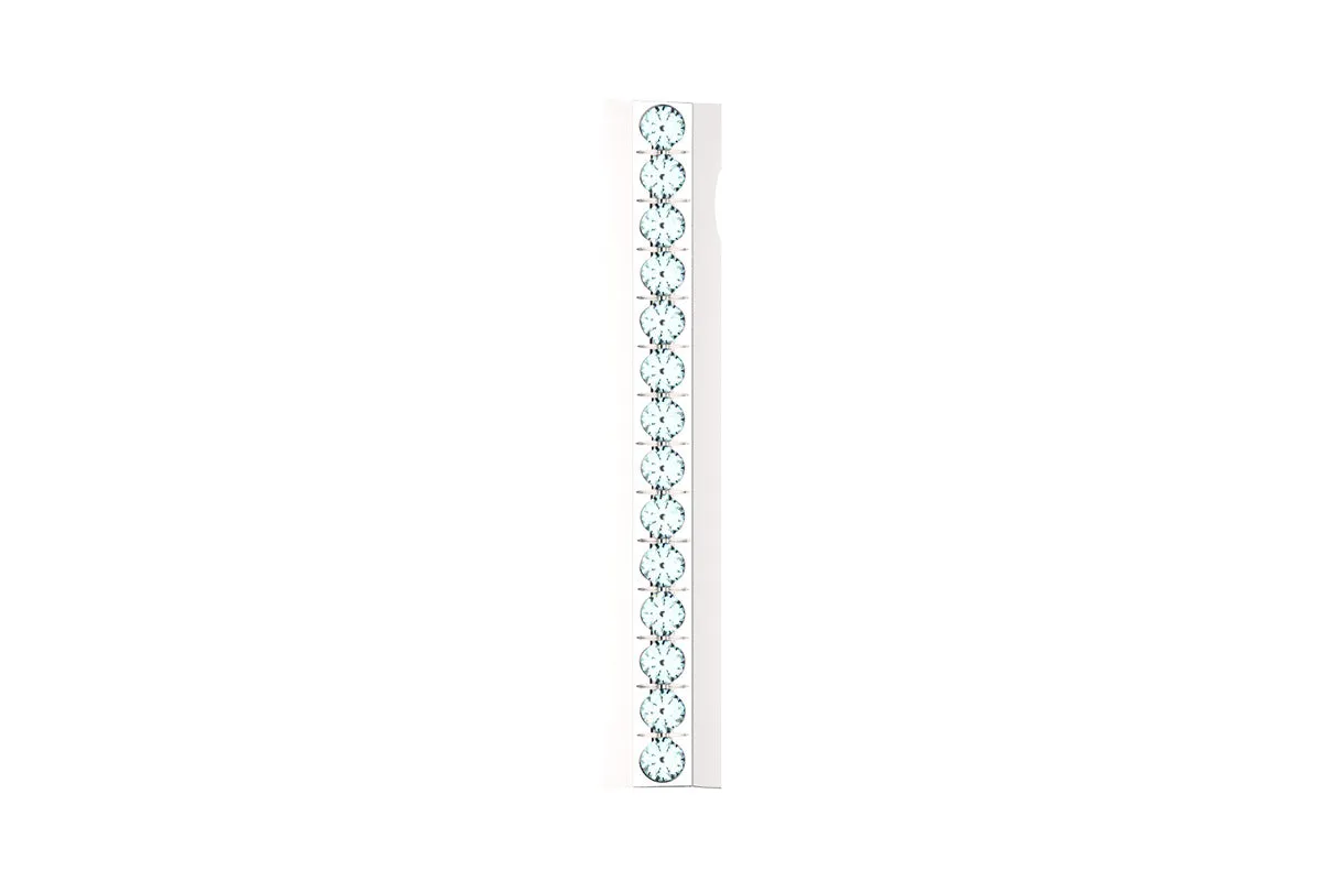 STONE BAR - Silver Birthstone Pavé - Pendant