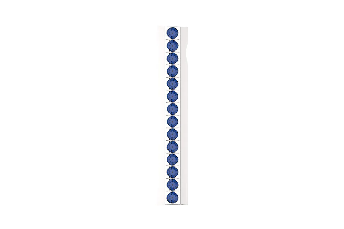 STONE BAR - Silver Birthstone Pavé - Pendant