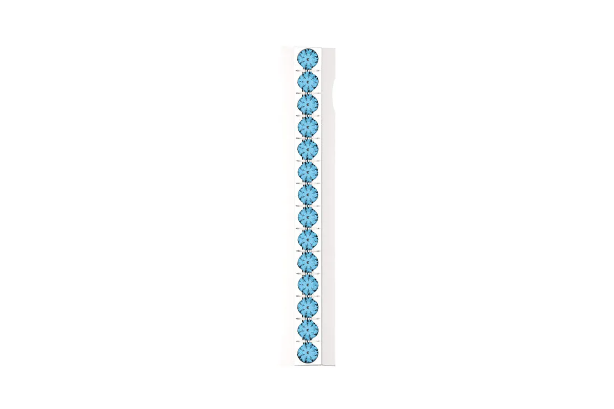 STONE BAR - Silver Birthstone Pavé - Pendant