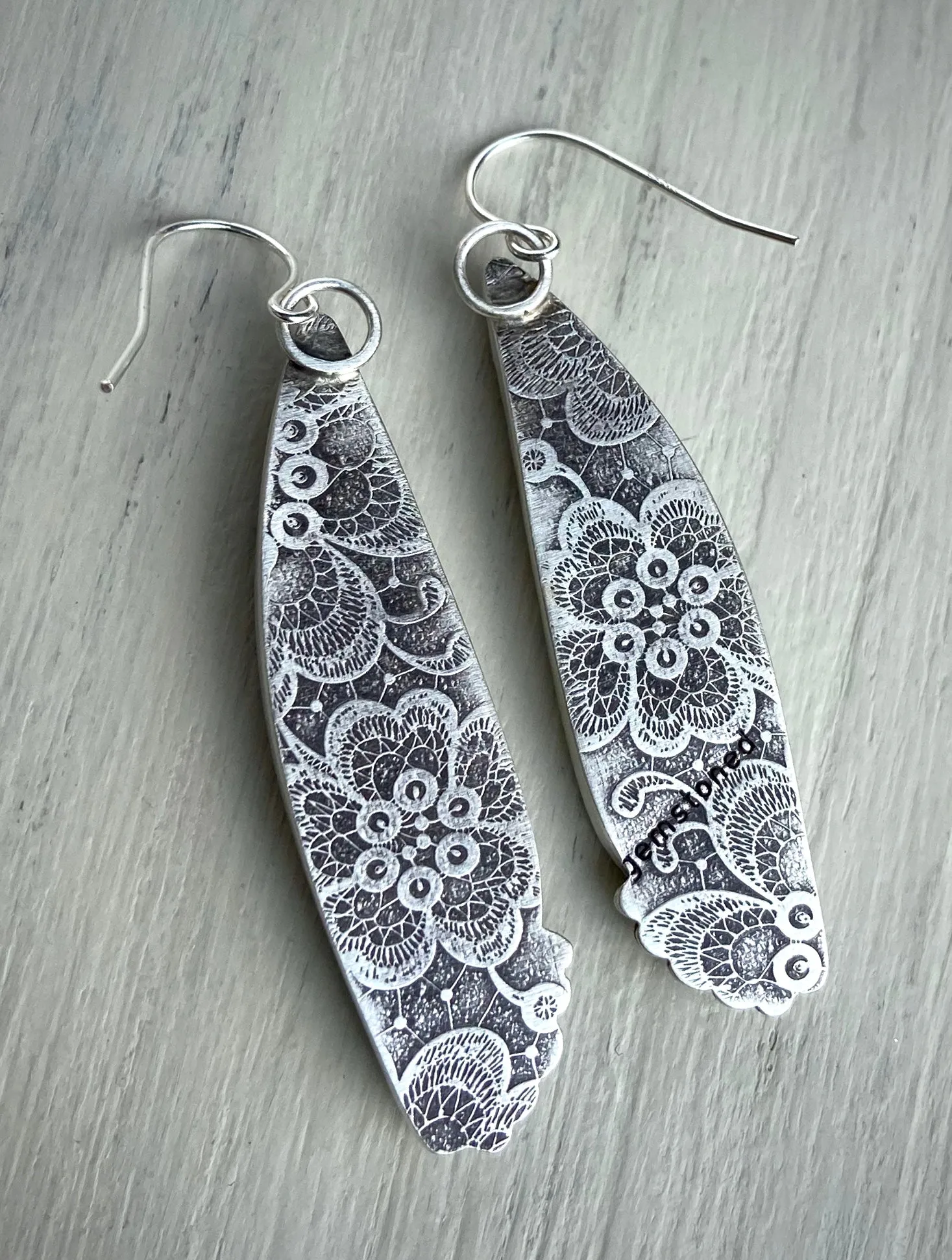•Sunflower• Fossil Coral Earrings