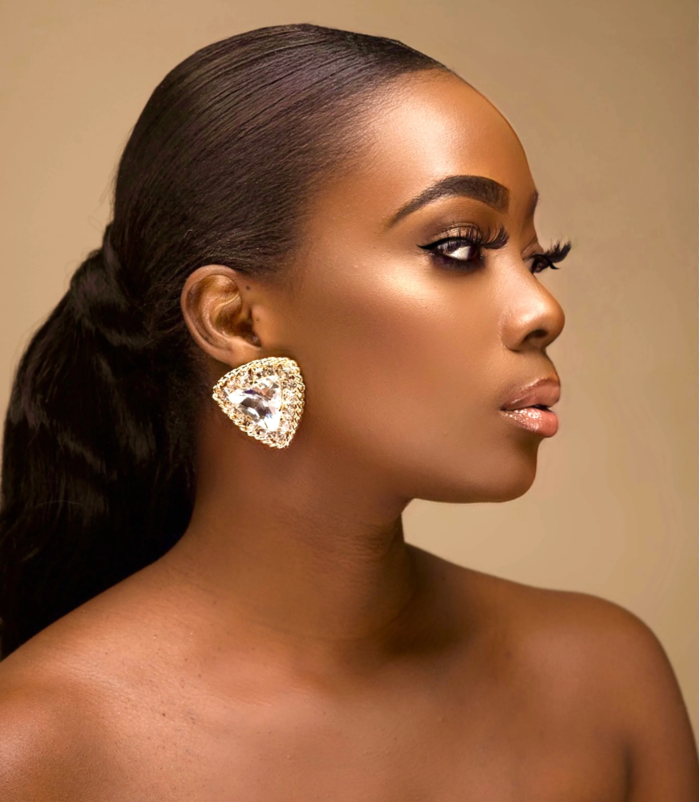 TAMIA OVERSIZED STUD EARRINGS