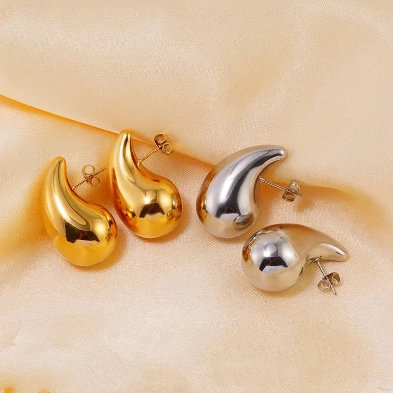 TEAR DROP STATEMENT EARRINGS