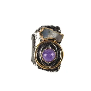 The Journie Wearable Art Agate Wrap Ring Collection