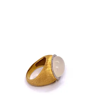 The Mazza Company Milky Quartz Ring