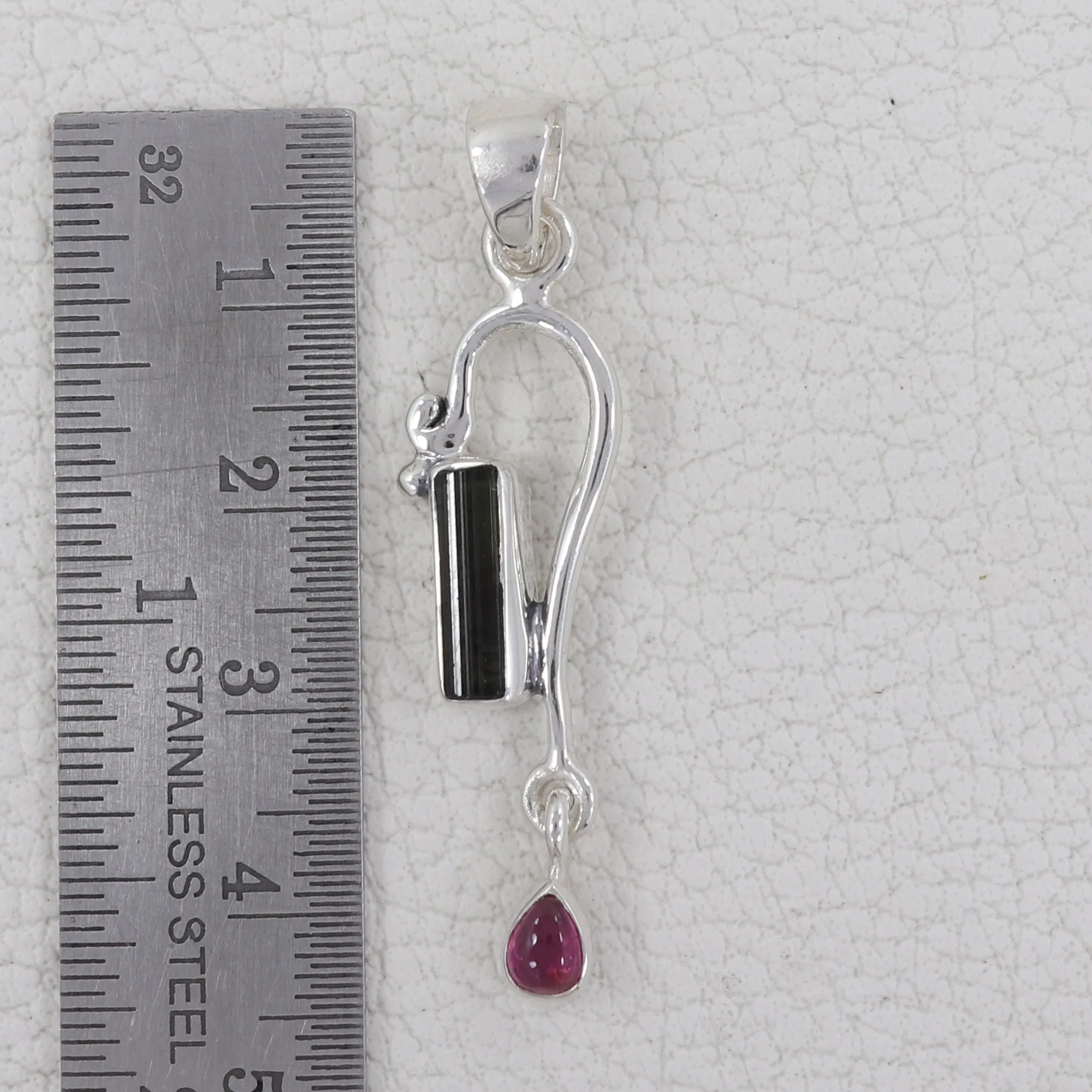 Tourmaline With Multi Color Gemstone Pendants
