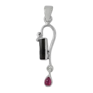 Tourmaline With Multi Color Gemstone Pendants