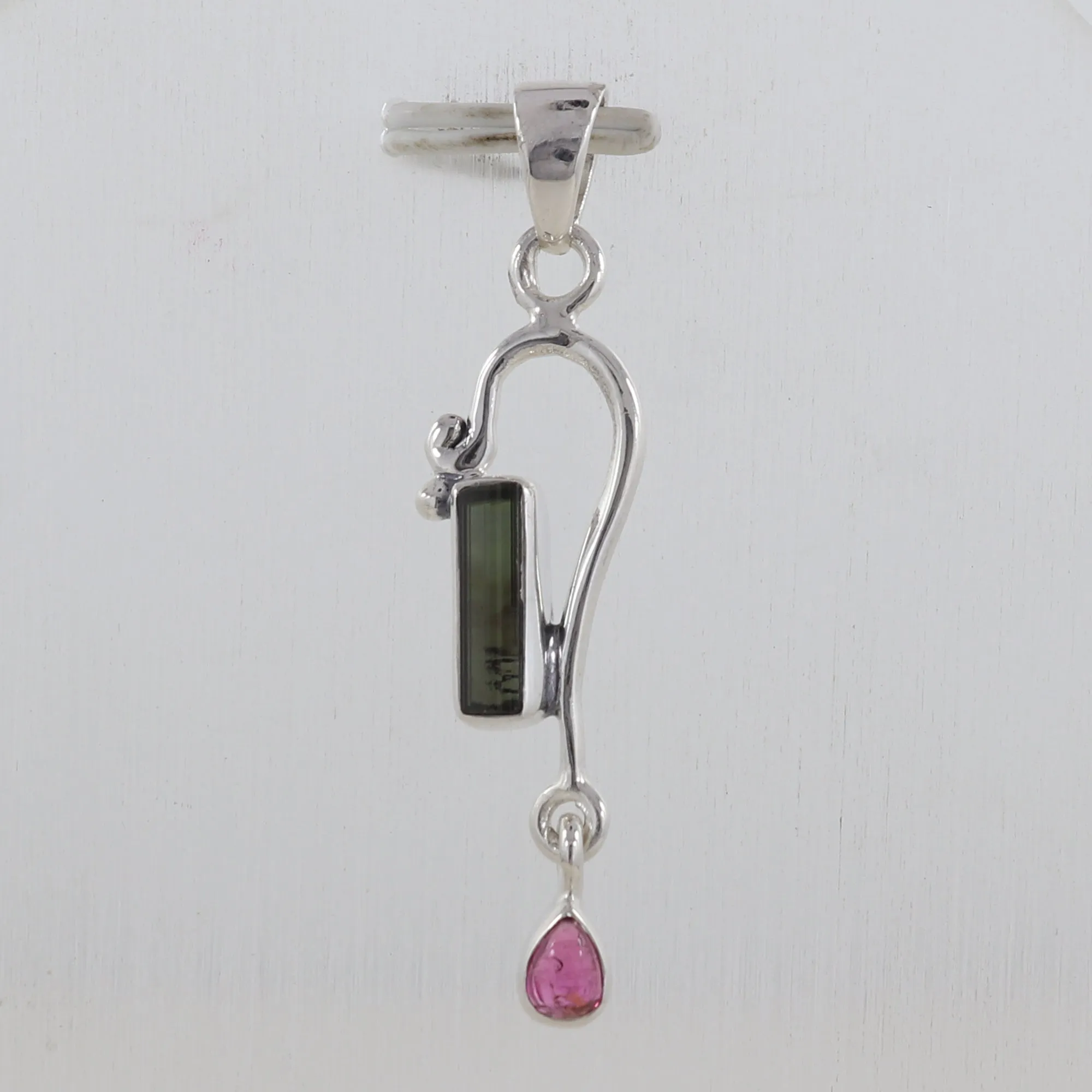 Tourmaline With Multi Color Gemstone Pendants