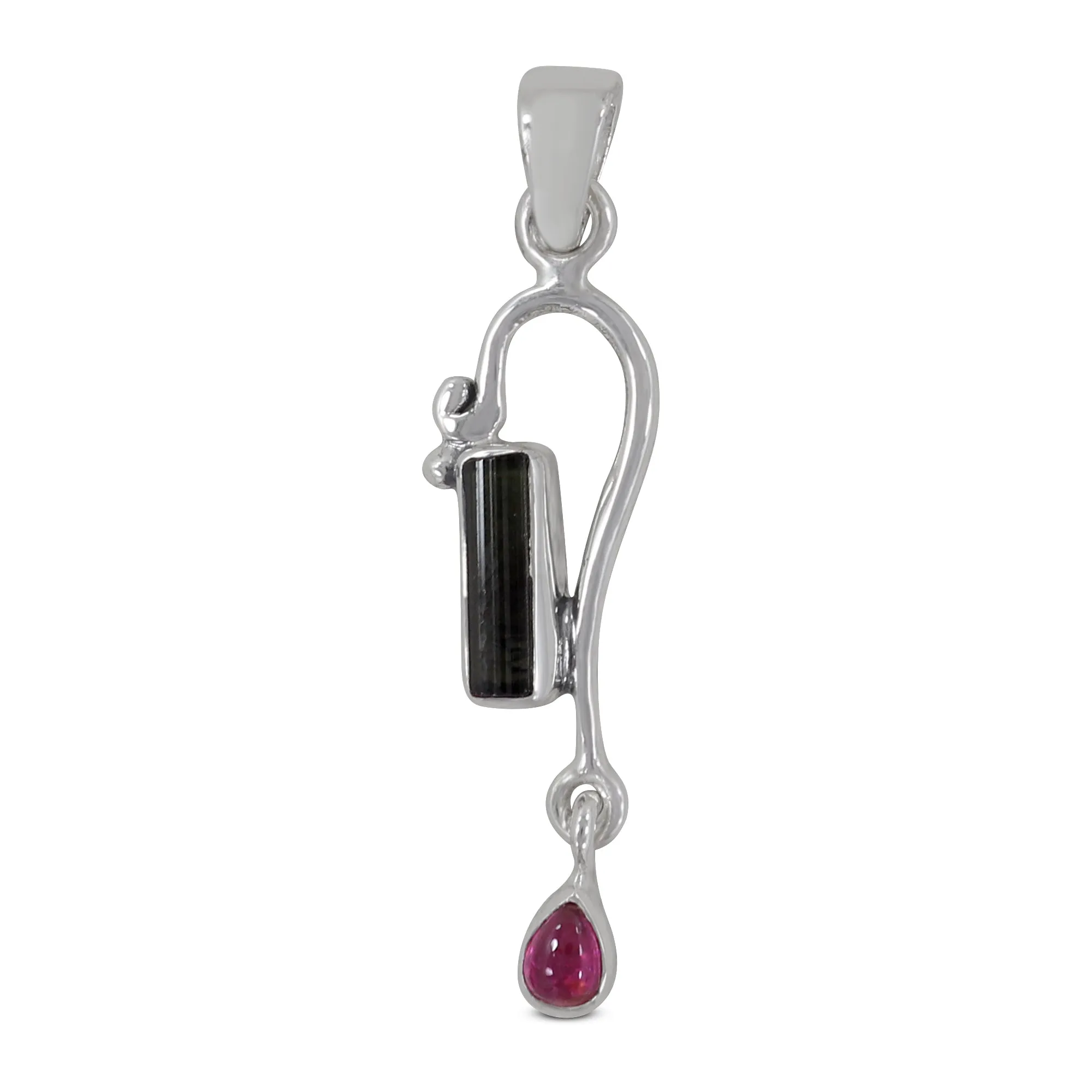 Tourmaline With Multi Color Gemstone Pendants