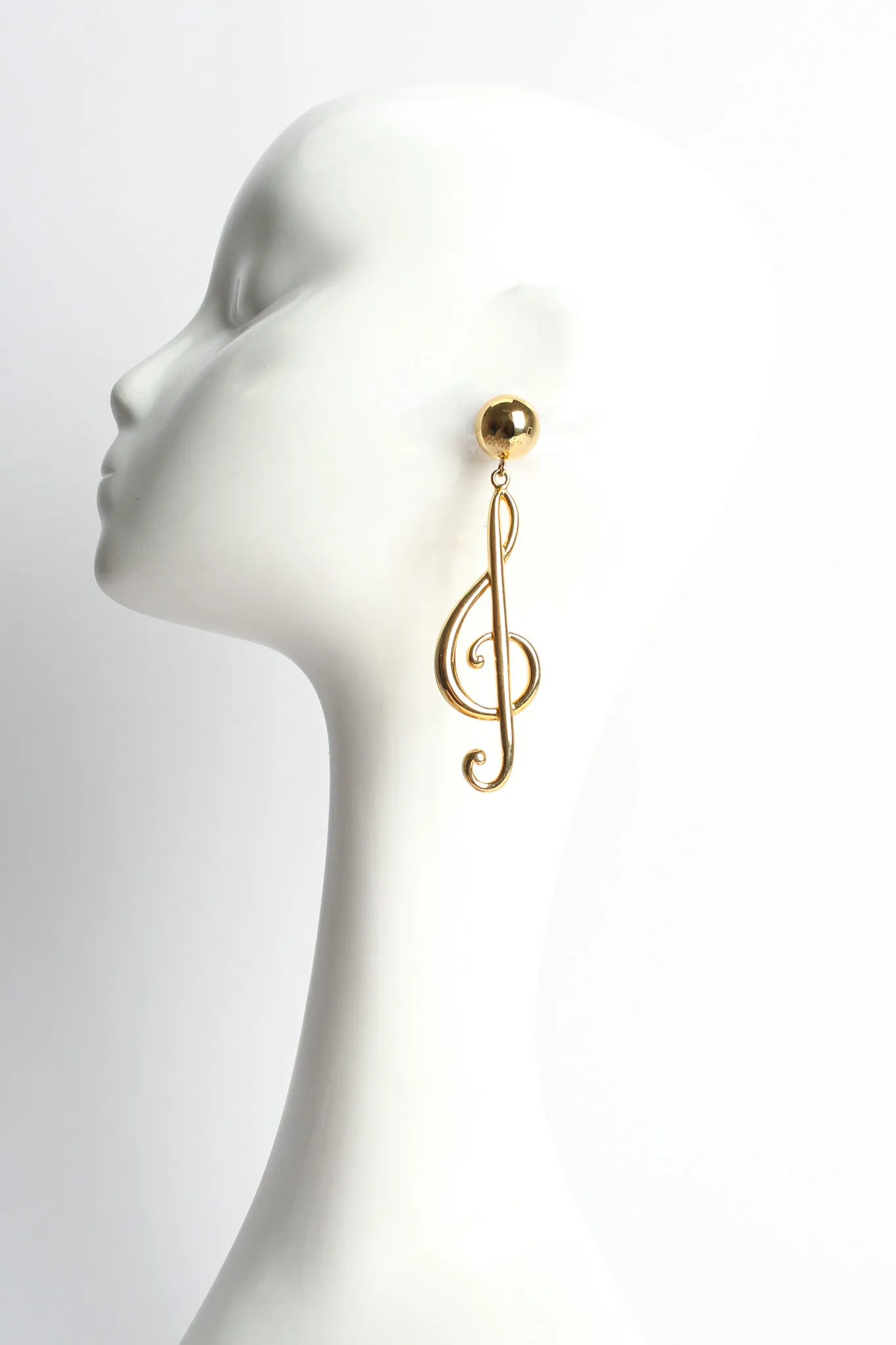 Treble Clef Music Note Earrings