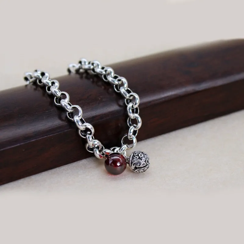 Unique Bell Chain bracelet For Women 925 Silver Wedding Jewelry