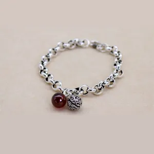 Unique Bell Chain bracelet For Women 925 Silver Wedding Jewelry