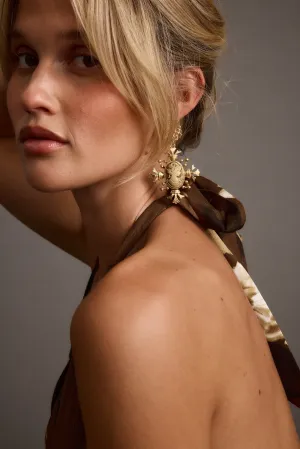 Victorian Gold Statement Earrings