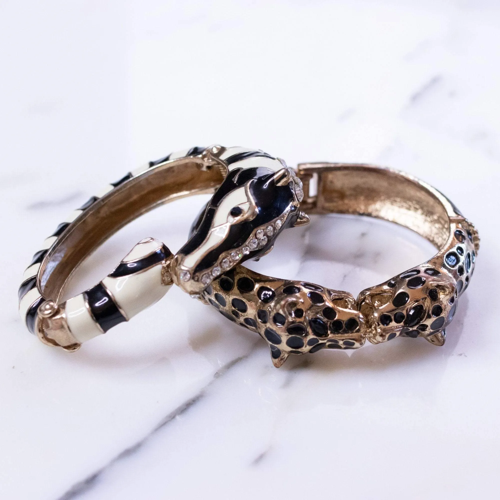 Vintage 1960s Zebra Bracelet