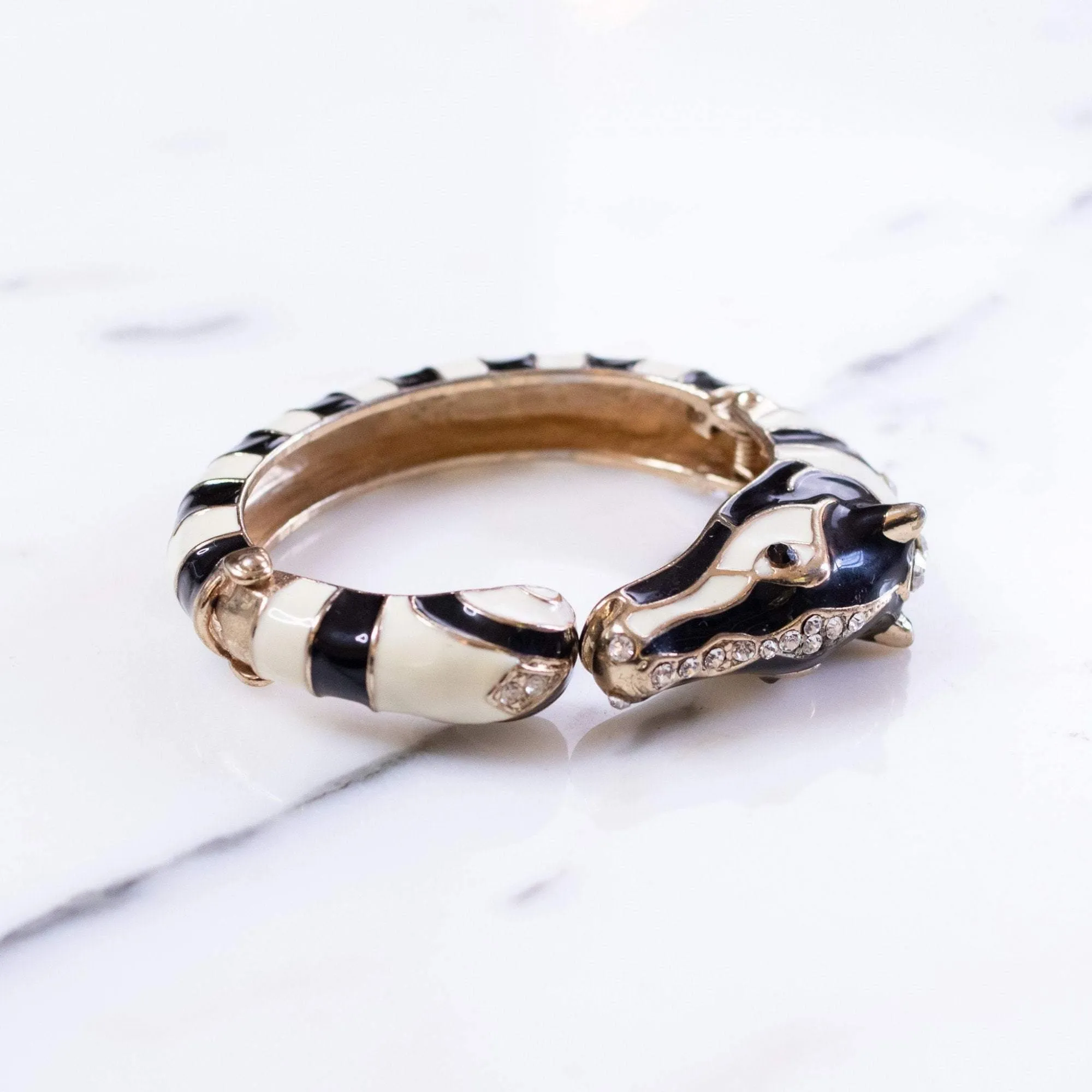 Vintage 1960s Zebra Bracelet