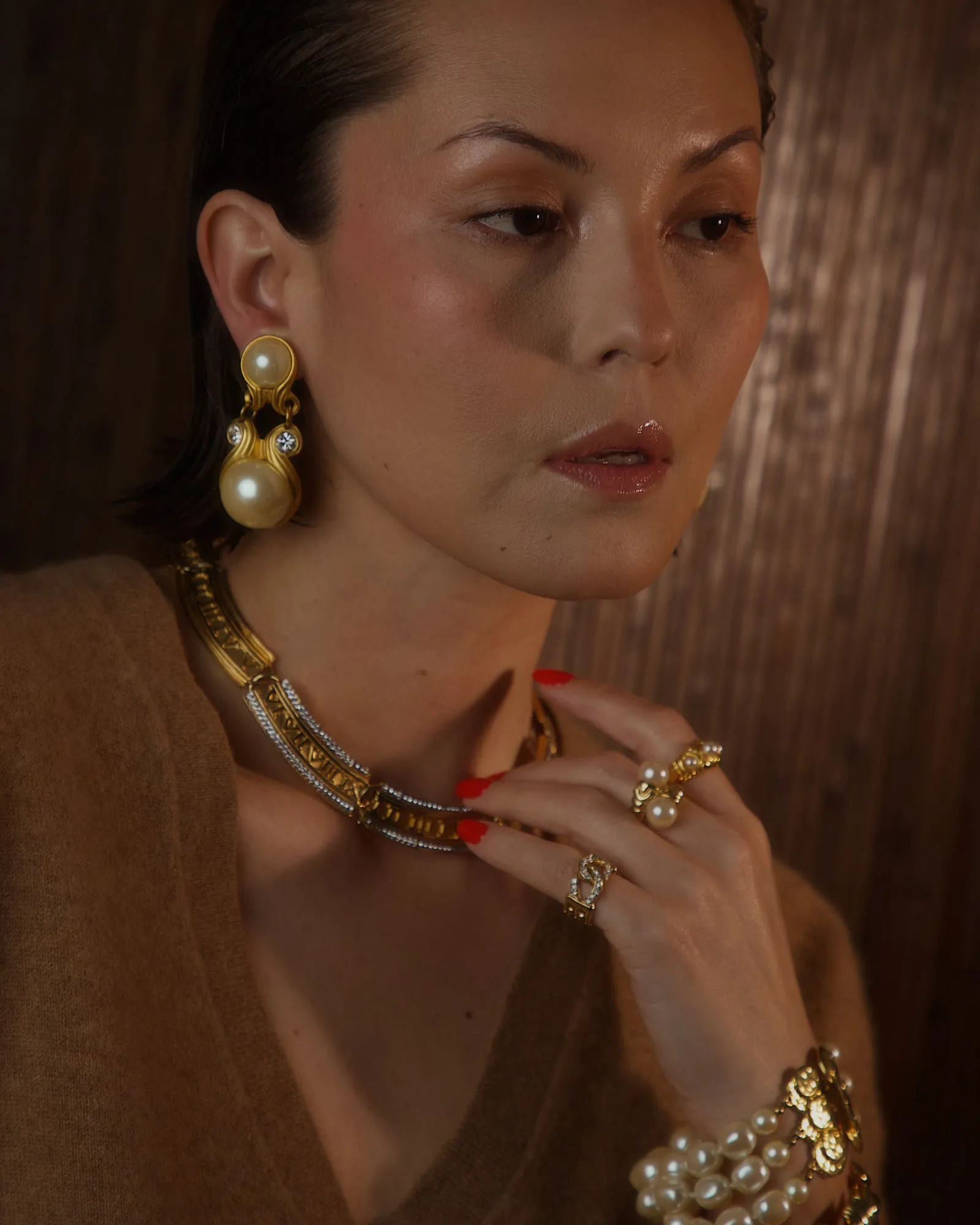 Vintage Blanca Oversized Statement Necklace