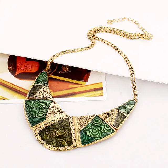 Vintage Boho Bohemia Long Crystal Necklace For Women