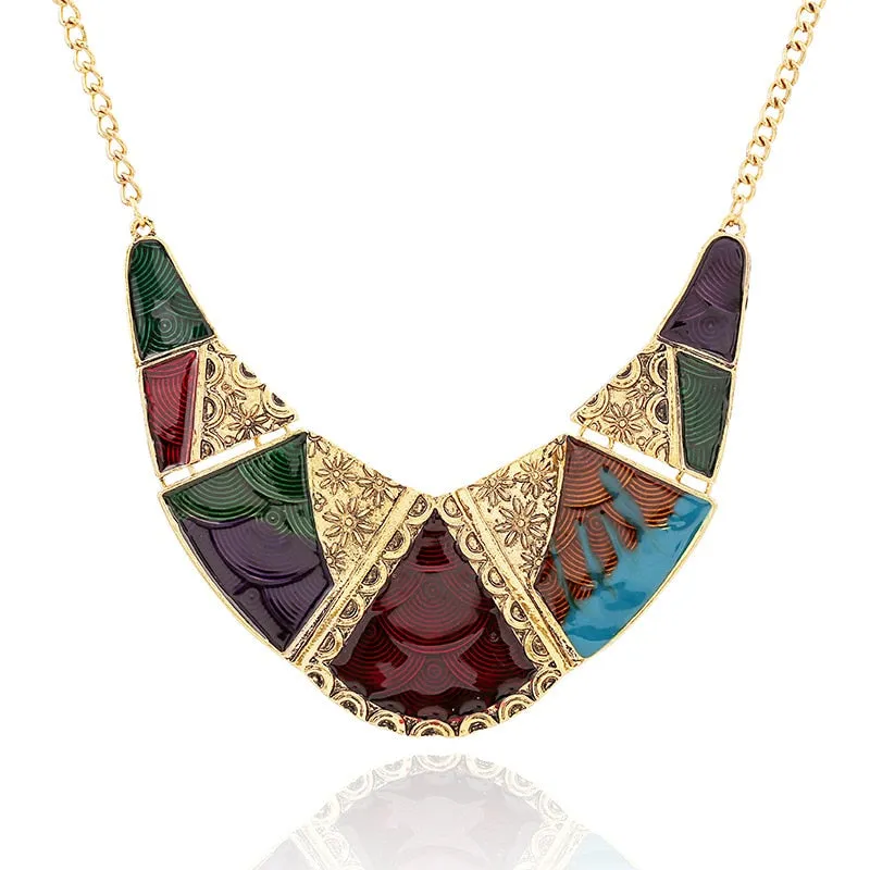 Vintage Boho Bohemia Long Crystal Necklace For Women
