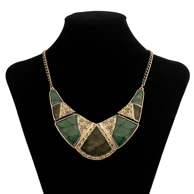 Vintage Boho Bohemia Long Crystal Necklace For Women
