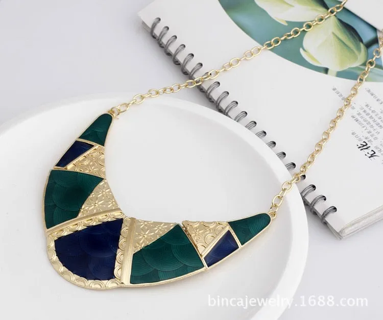 Vintage Boho Bohemia Long Crystal Necklace For Women