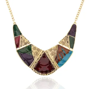 Vintage Boho Bohemia Long Crystal Necklace For Women
