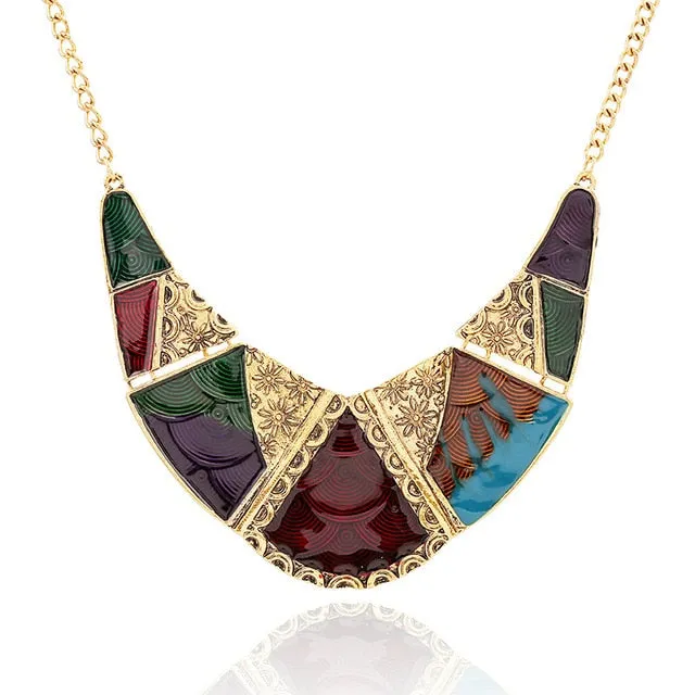 Vintage Boho Bohemia Long Crystal Necklace For Women