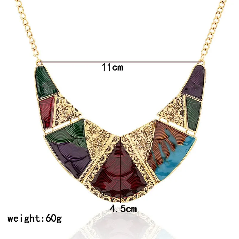 Vintage Boho Bohemia Long Crystal Necklace For Women