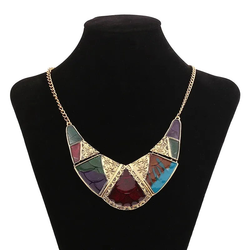 Vintage Boho Bohemia Long Crystal Necklace For Women