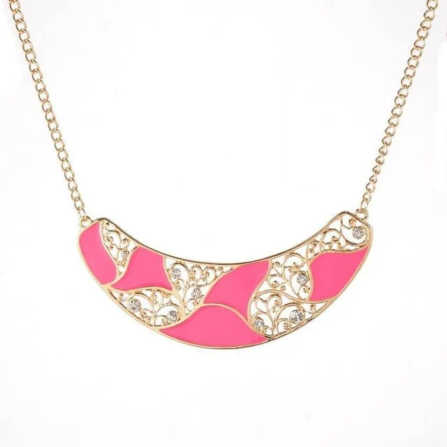 Vintage Boho Bohemia Long Crystal Necklace For Women