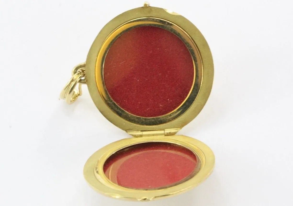 Vintage Tiffany & Co 18K Gold 750 Round Locket Pendant NO MONOGRAM