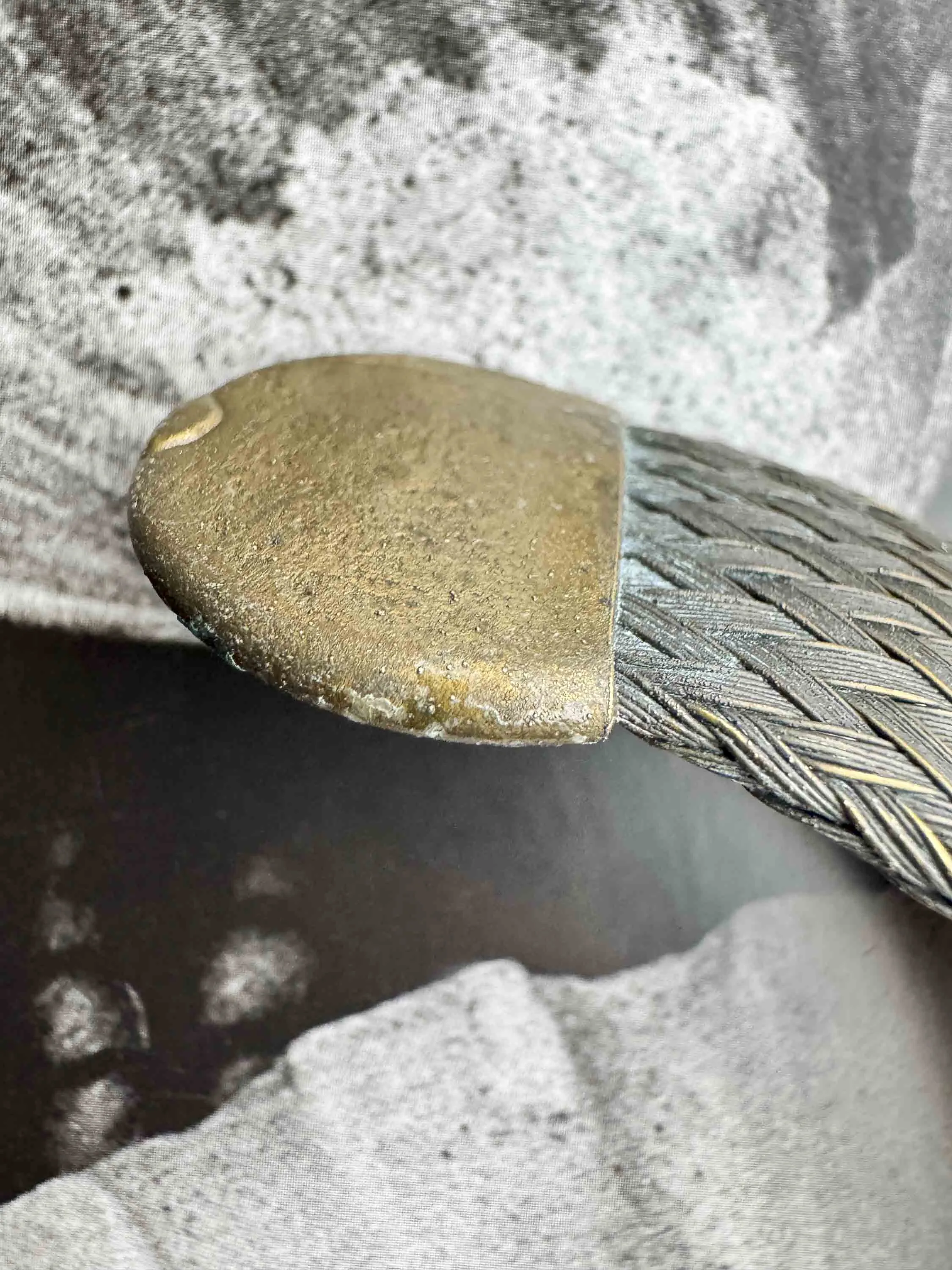 Vintage Woven Metal Collar Necklace – Timeless Bold Statement