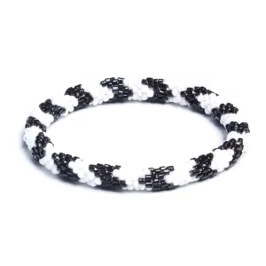Zebra | Himalayan Glass Bead Bracelet