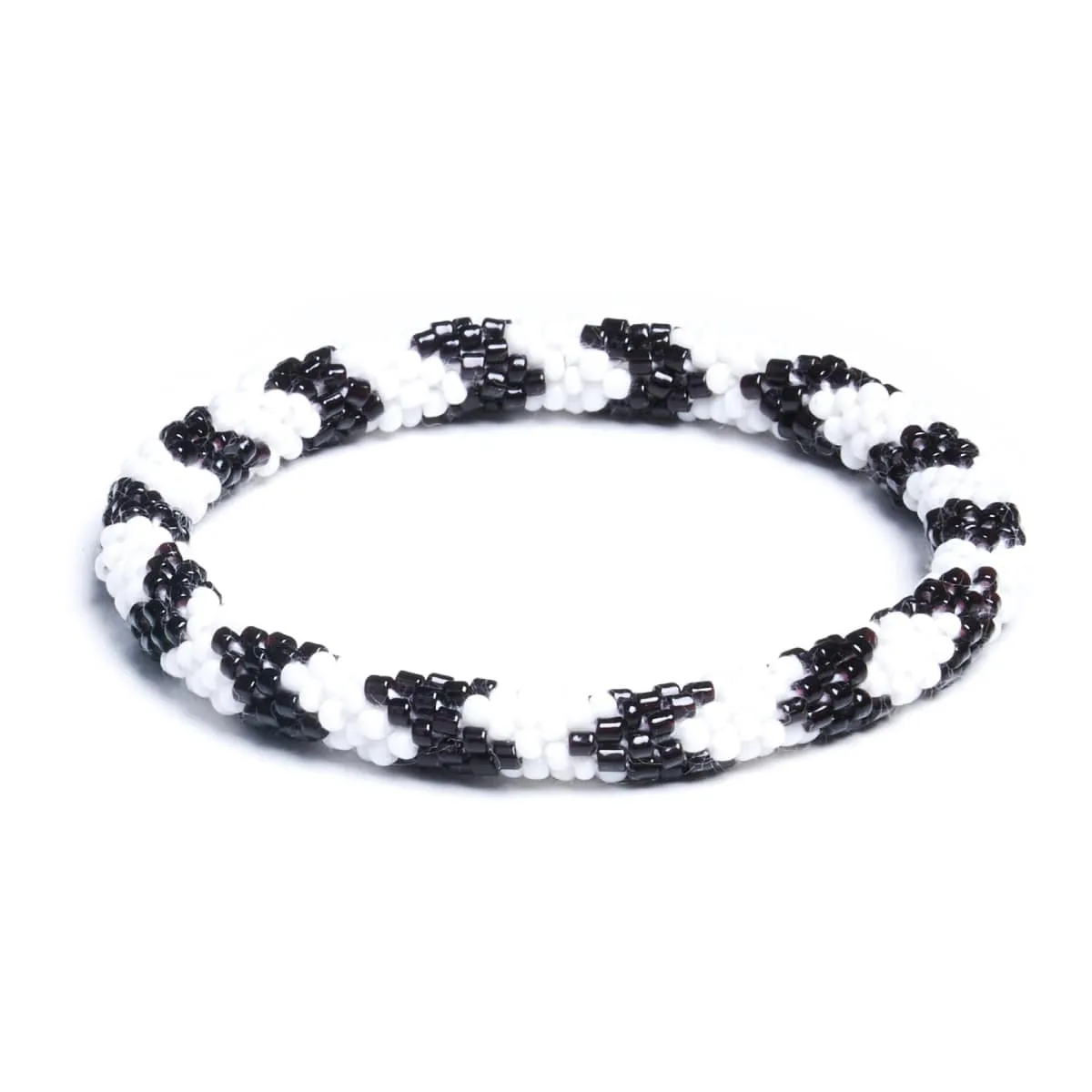 Zebra | Himalayan Glass Bead Bracelet