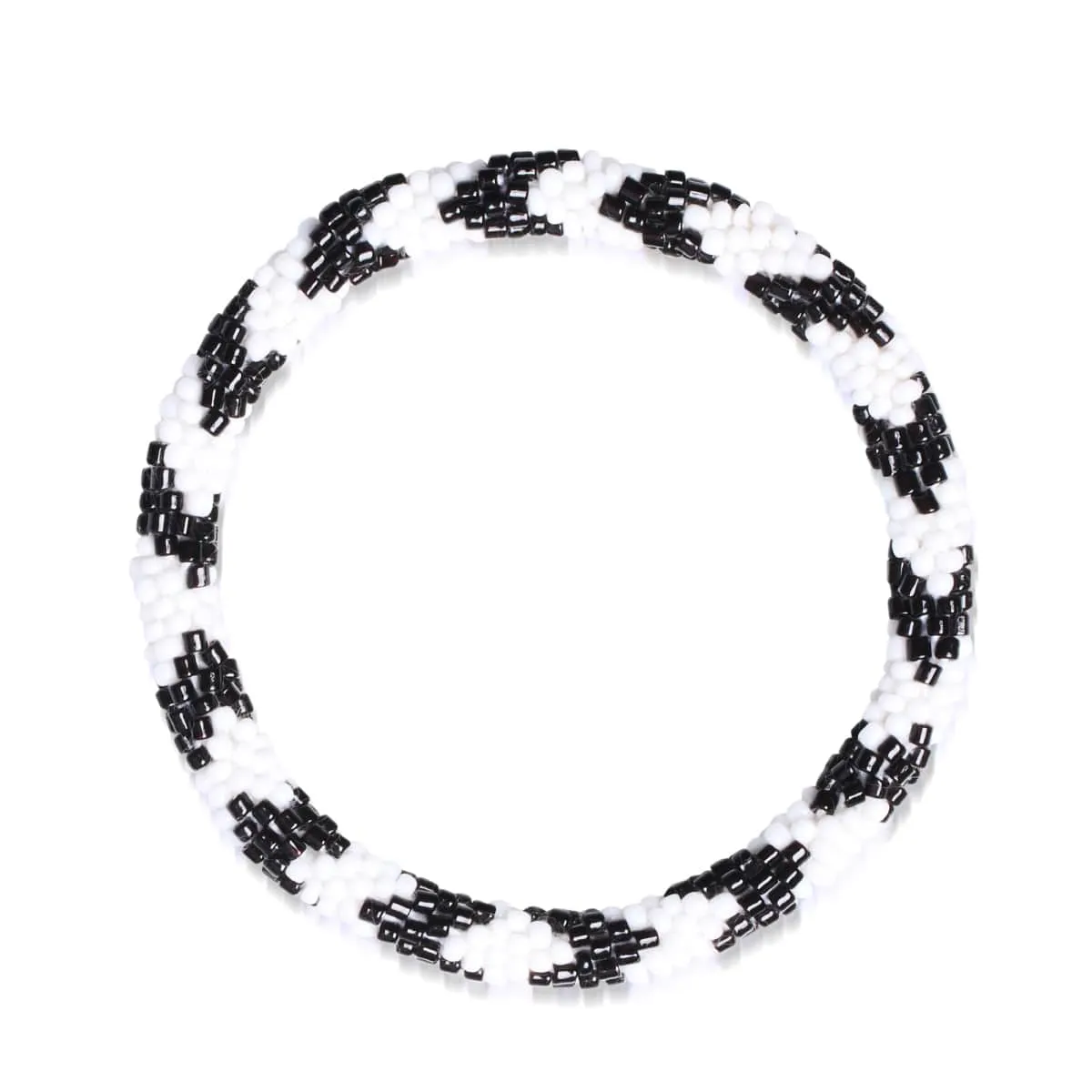 Zebra | Himalayan Glass Bead Bracelet