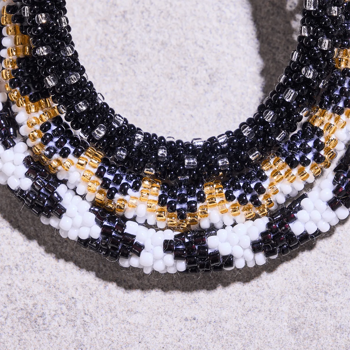 Zebra | Himalayan Glass Bead Bracelet
